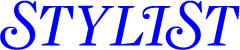 Stylist logo in blue