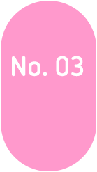 White writing on a pink shape.