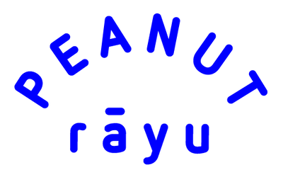 Blue writing on a transparent background.