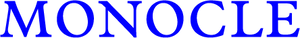 Monocle logo in blue
